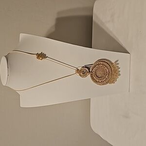 Chico's Gold Statement Necklace